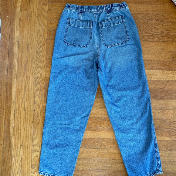 Madewell Pull-On Relaxed Jeans in Beswick Wash - Size Small - Picture 3 of 7
